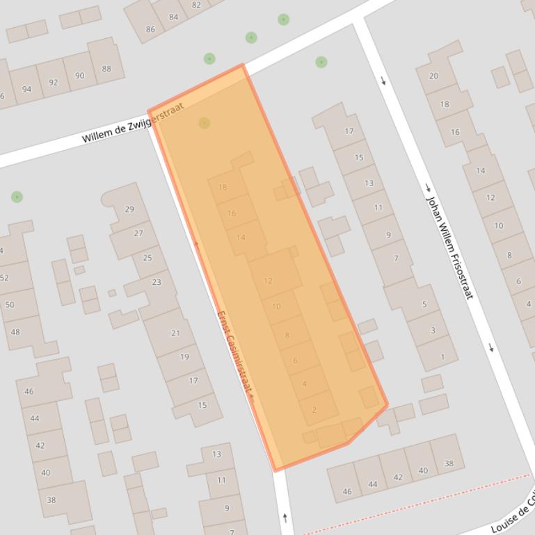 Kaart van postcodegebied 6661WR.