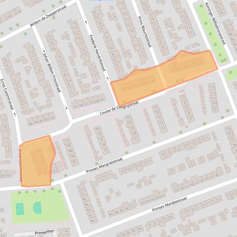 Kaart van postcodegebied 6661WS.