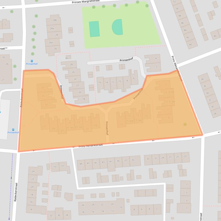 Kaart van postcodegebied 6661XC.