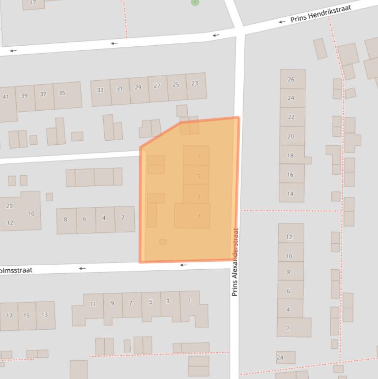 Kaart van postcodegebied 6661XH.