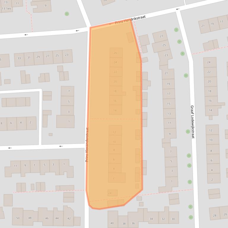 Kaart van postcodegebied 6661XJ.