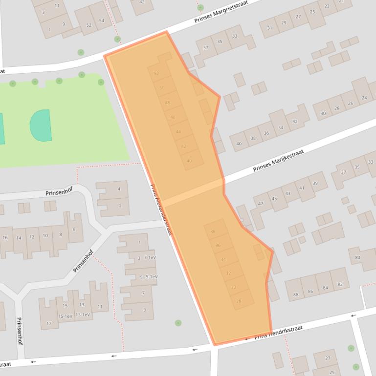 Kaart van postcodegebied 6661XK.