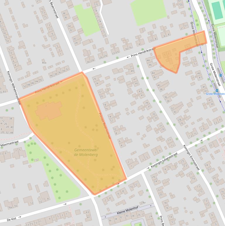 Kaart van postcodegebied 6661XL.