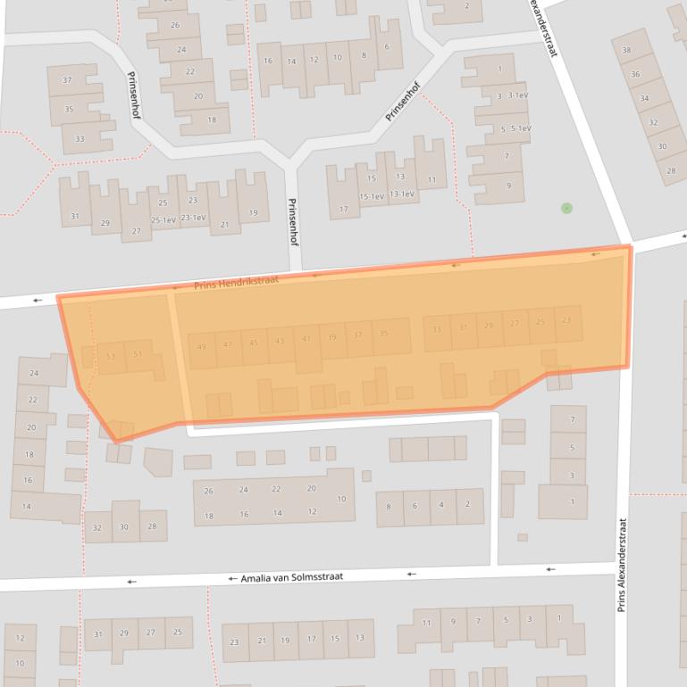 Kaart van postcodegebied 6661XN.