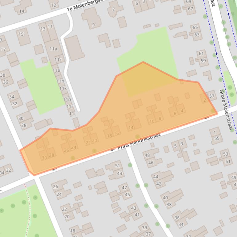 Kaart van postcodegebied 6661XP.