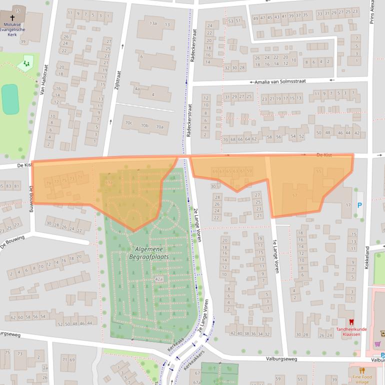 Kaart van postcodegebied 6661ZE.