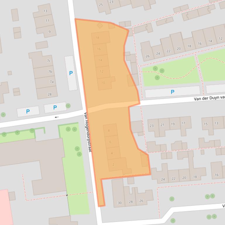 Kaart van postcodegebied 6661ZP.