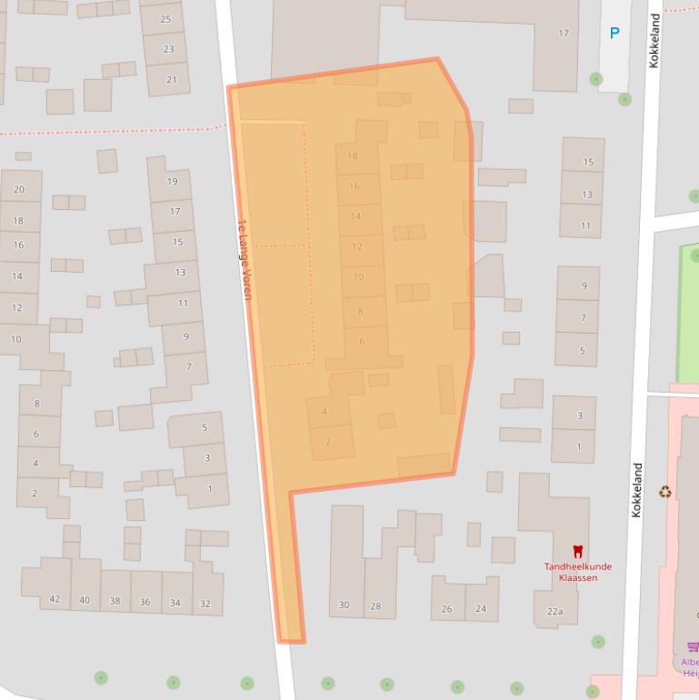 Kaart van postcodegebied 6661ZX.