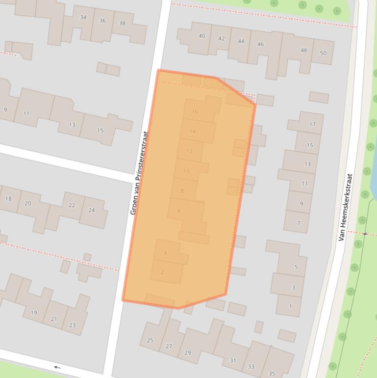 Kaart van postcodegebied 6662AM.