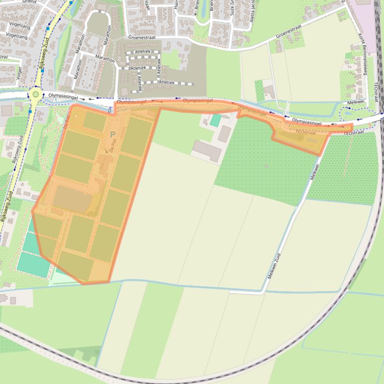 Kaart van postcodegebied 6662BK.