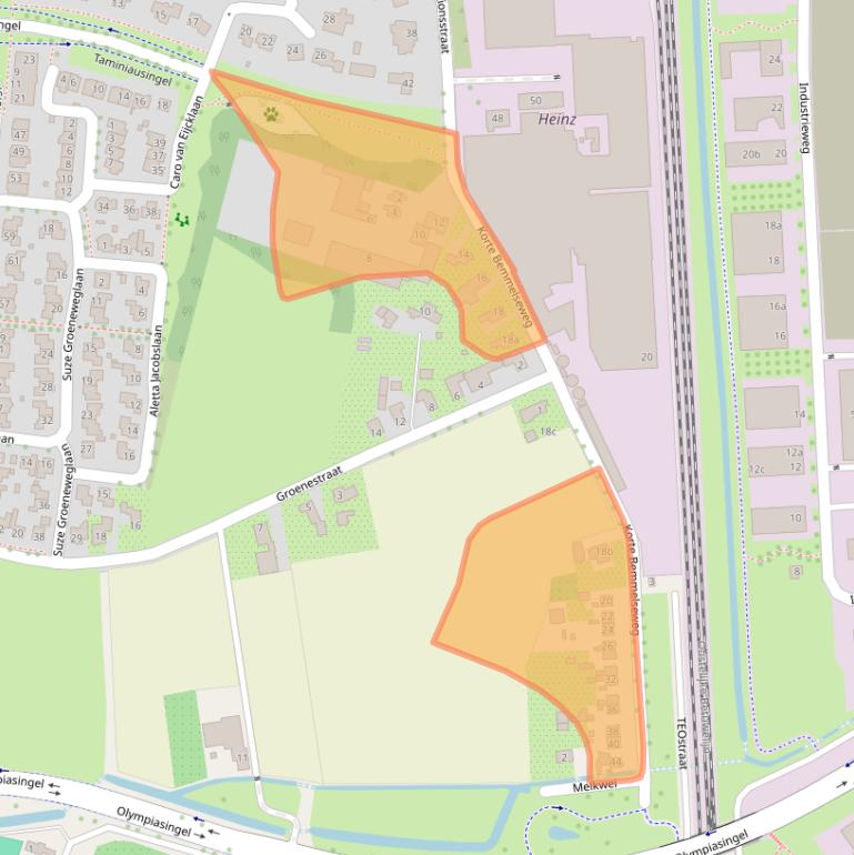 Kaart van postcodegebied 6662BP.