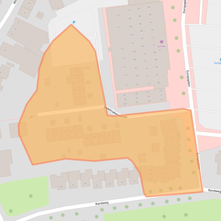 Kaart van postcodegebied 6662CA.