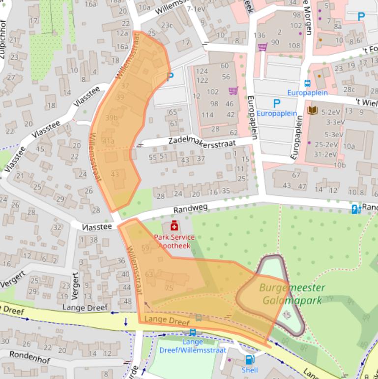 Kaart van postcodegebied 6662DJ.