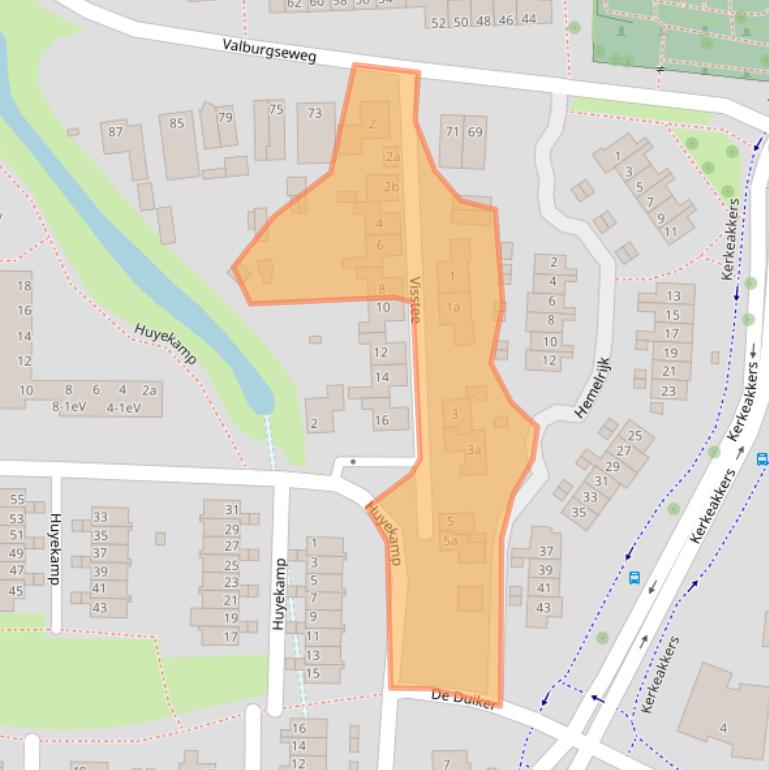 Kaart van postcodegebied 6662DS.