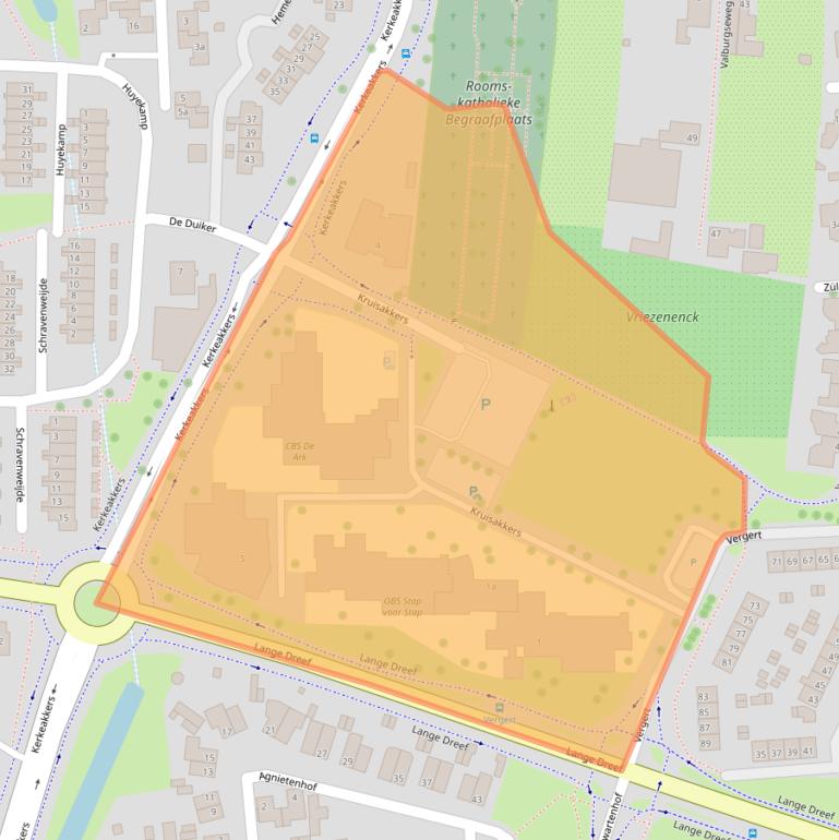 Kaart van postcodegebied 6662DV.