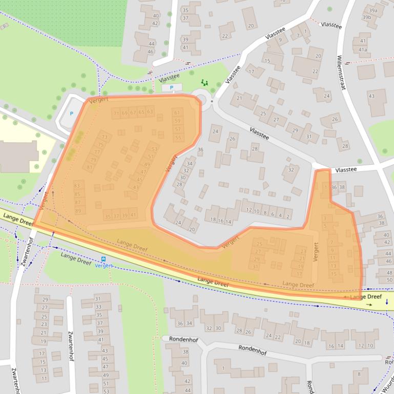 Kaart van postcodegebied 6662DX.