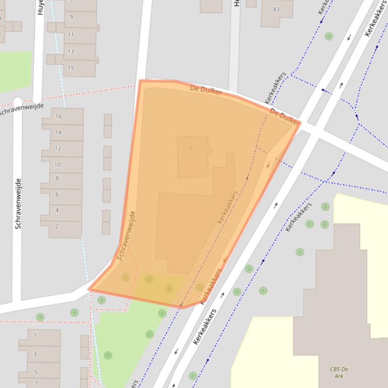 Kaart van postcodegebied 6662EA.