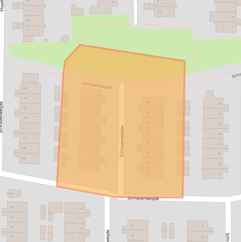 Kaart van postcodegebied 6662EG.