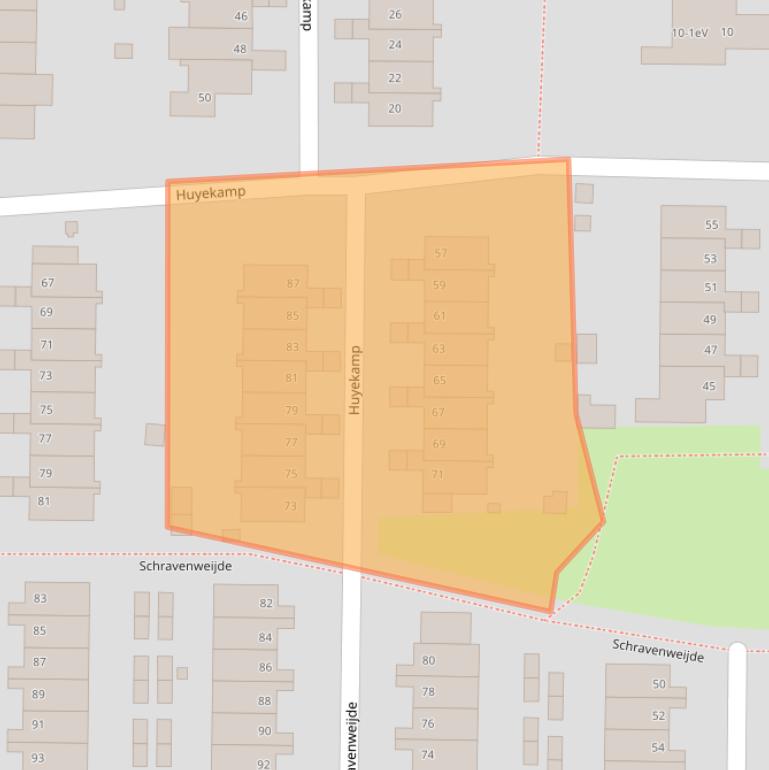 Kaart van postcodegebied 6662EL.