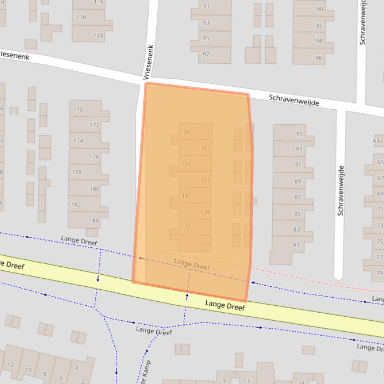 Kaart van postcodegebied 6662EV.