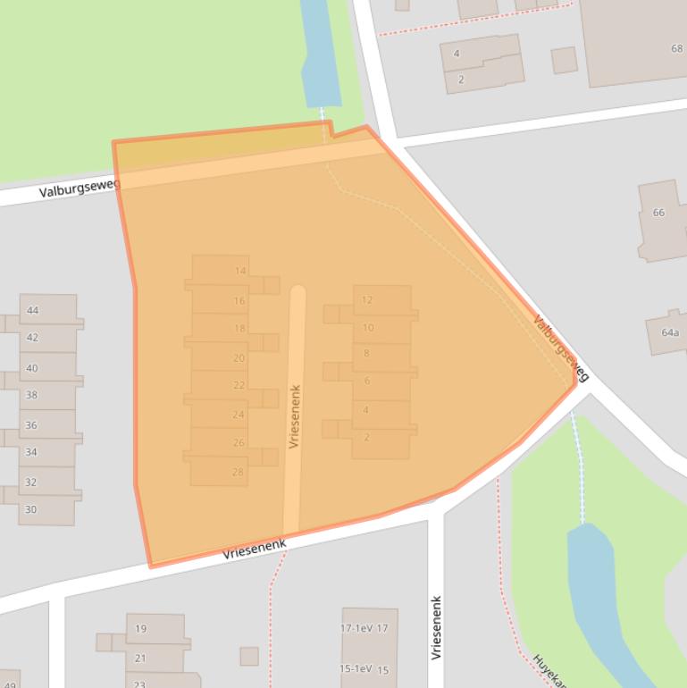 Kaart van postcodegebied 6662EW.