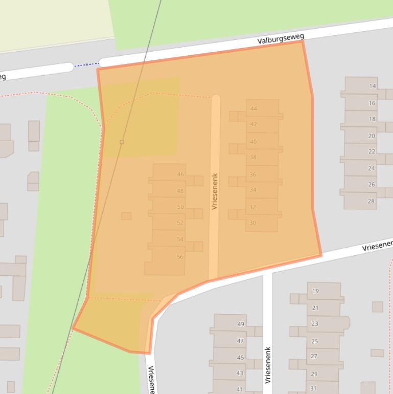 Kaart van postcodegebied 6662EX.