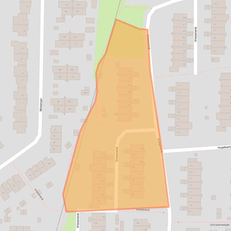 Kaart van postcodegebied 6662EZ.