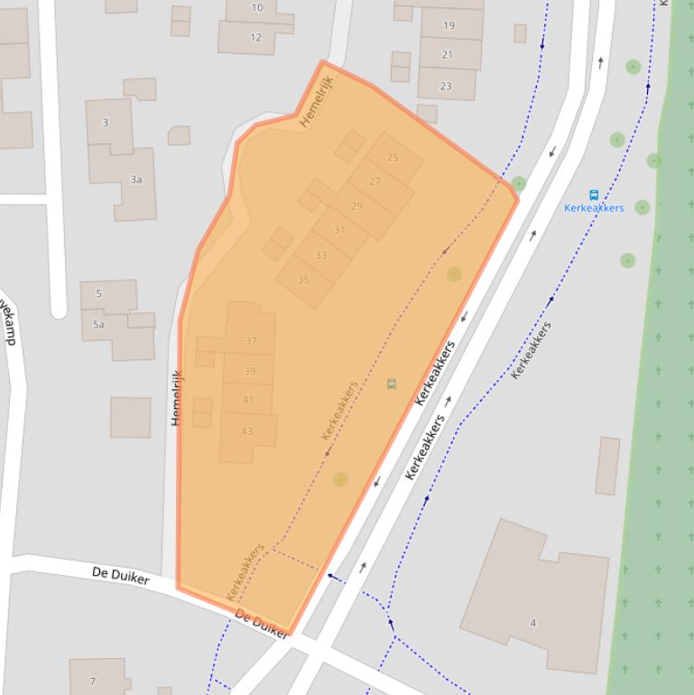 Kaart van postcodegebied 6662GH.