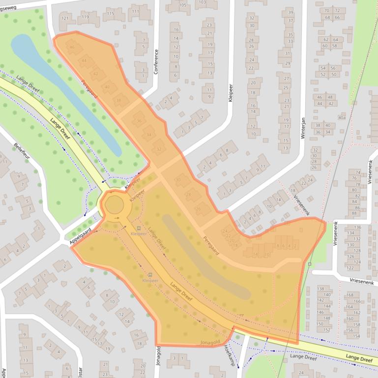 Kaart van postcodegebied 6662HA.