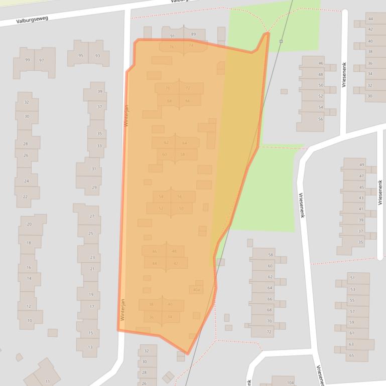 Kaart van postcodegebied 6662HD.