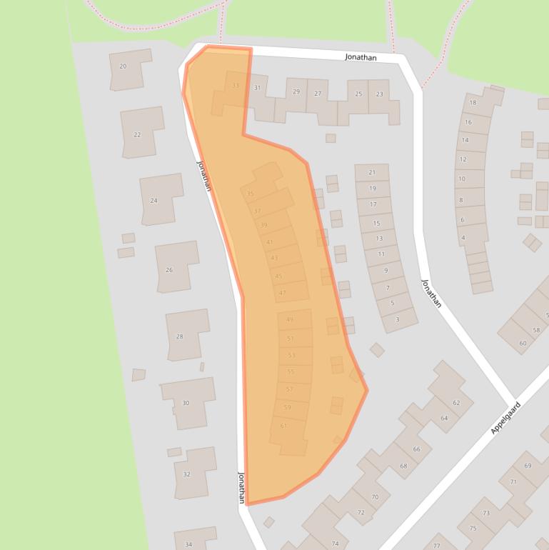 Kaart van postcodegebied 6662JJ.