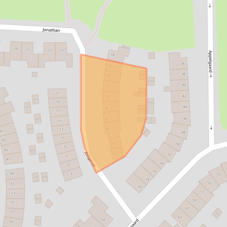 Kaart van postcodegebied 6662JK.