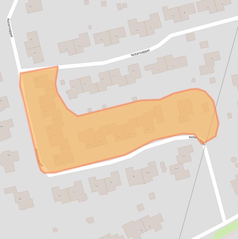 Kaart van postcodegebied 6662JN.