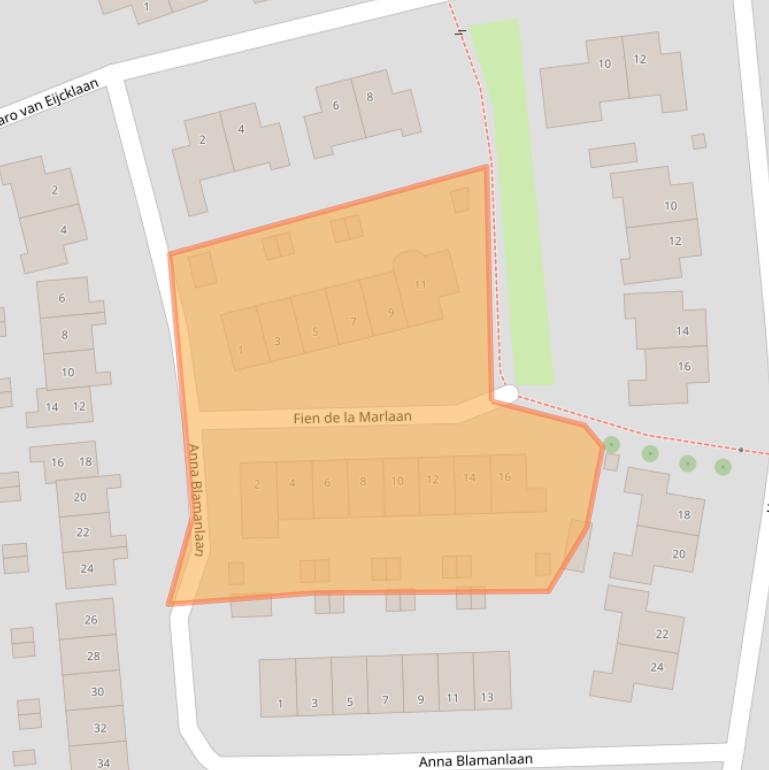 Kaart van postcodegebied 6662LL.