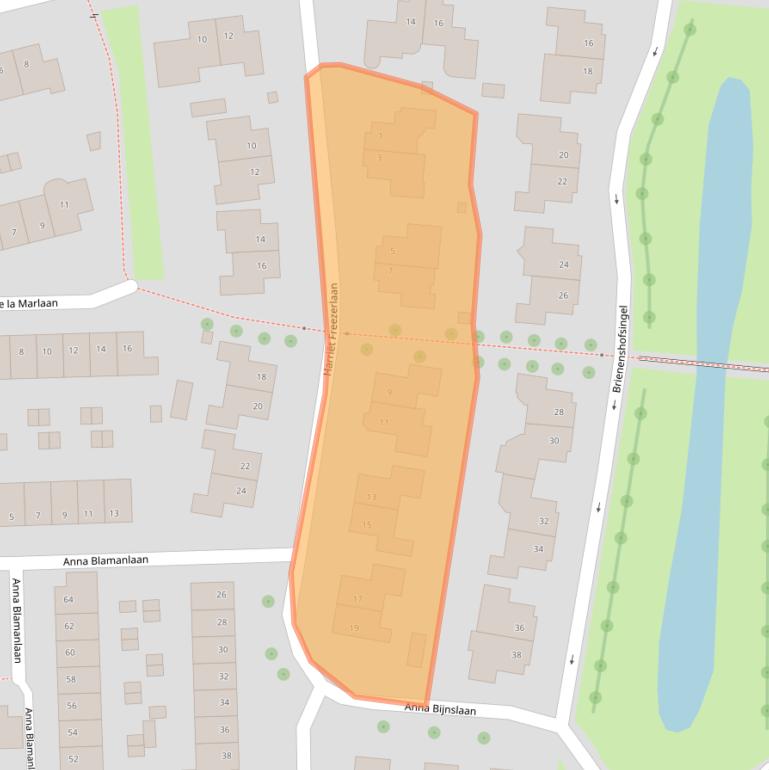 Kaart van postcodegebied 6662LM.