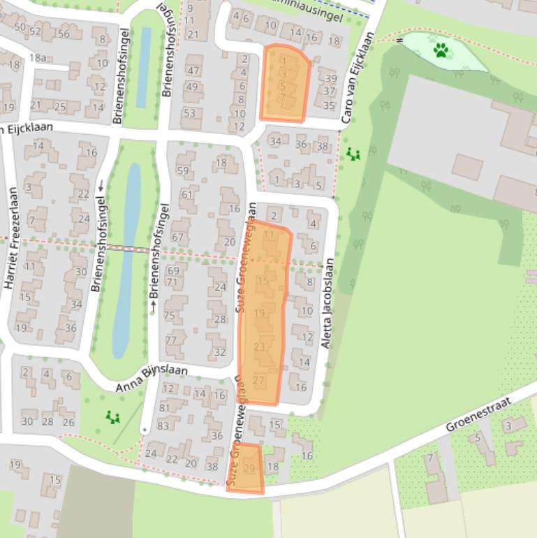 Kaart van postcodegebied 6662LR.