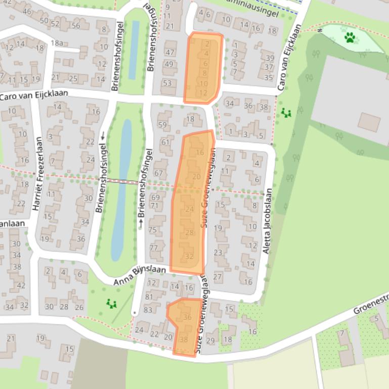 Kaart van postcodegebied 6662LT.