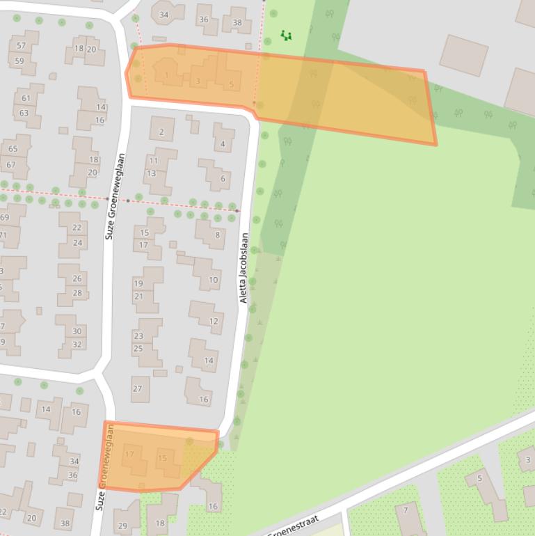 Kaart van postcodegebied 6662LW.