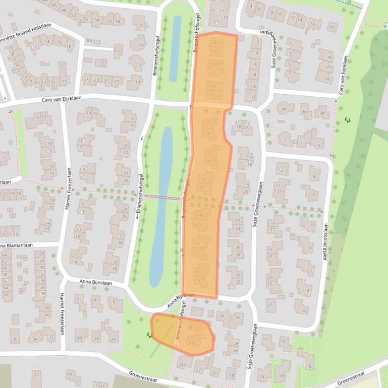 Kaart van postcodegebied 6662MH.