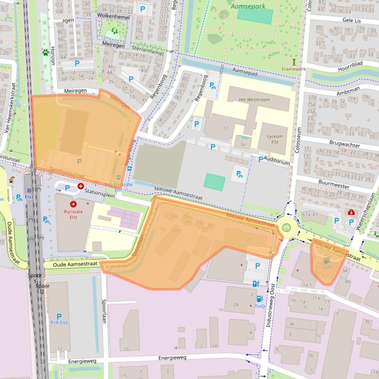 Kaart van postcodegebied 6662ND.