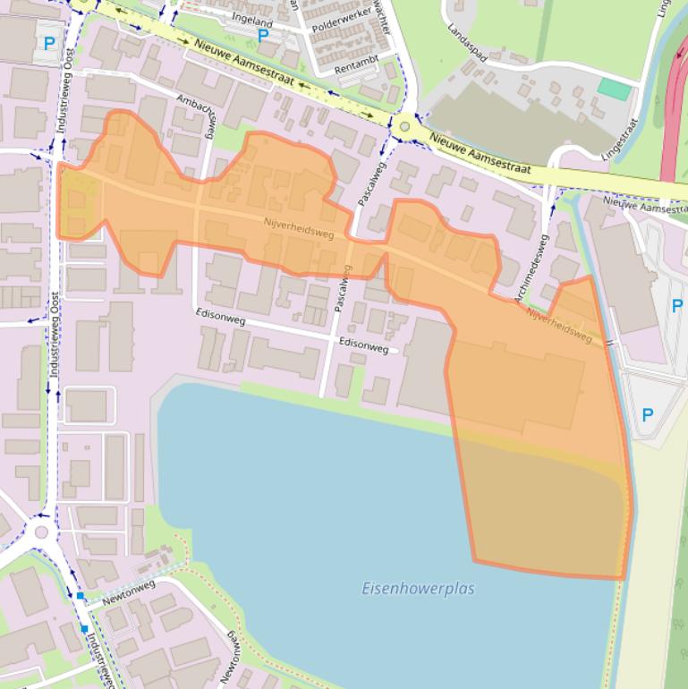 Kaart van postcodegebied 6662NG.