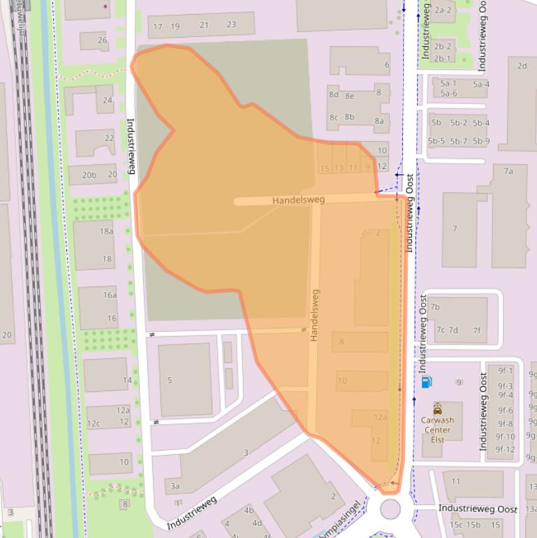 Kaart van postcodegebied 6662NH.