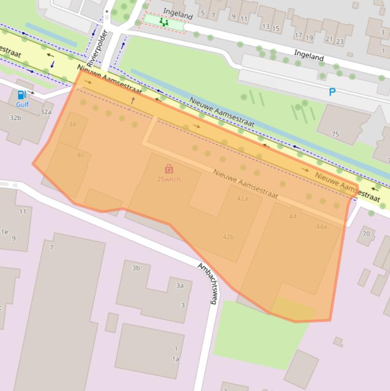 Kaart van postcodegebied 6662NJ.