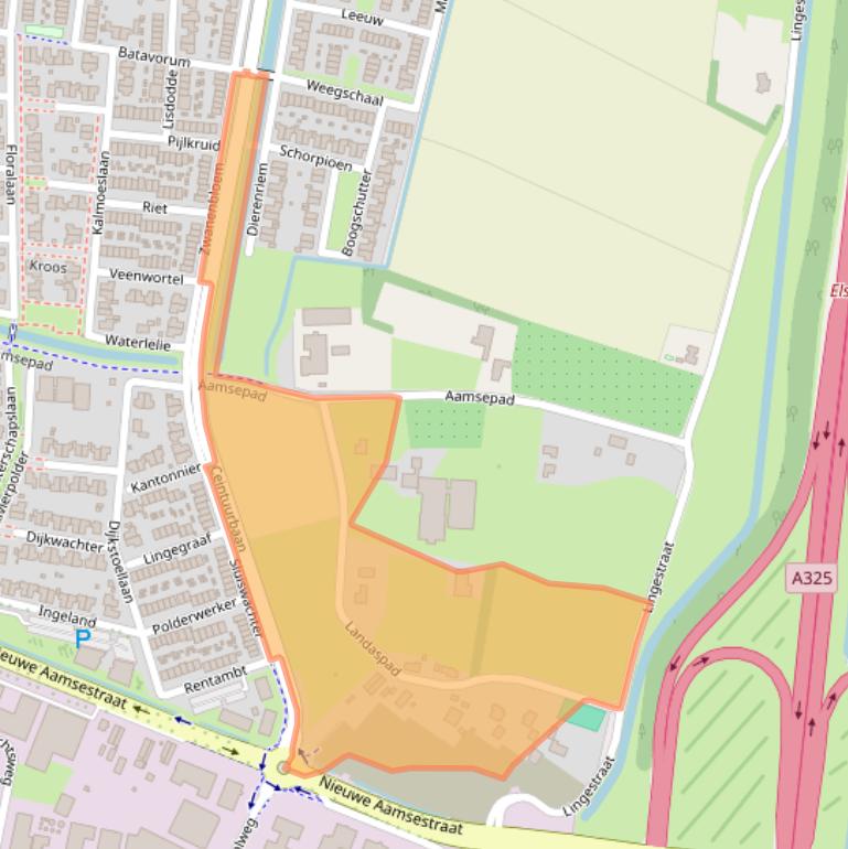 Kaart van postcodegebied 6662NL.