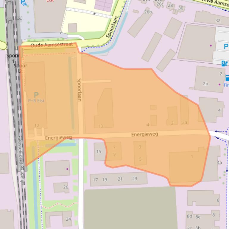 Kaart van postcodegebied 6662NS.