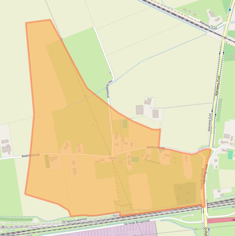 Kaart van postcodegebied 6662PJ.