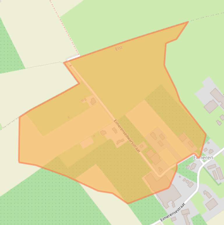 Kaart van postcodegebied 6662PM.