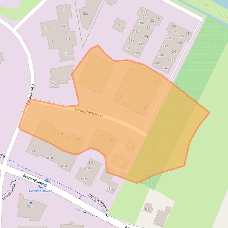 Kaart van postcodegebied 6662PZ.