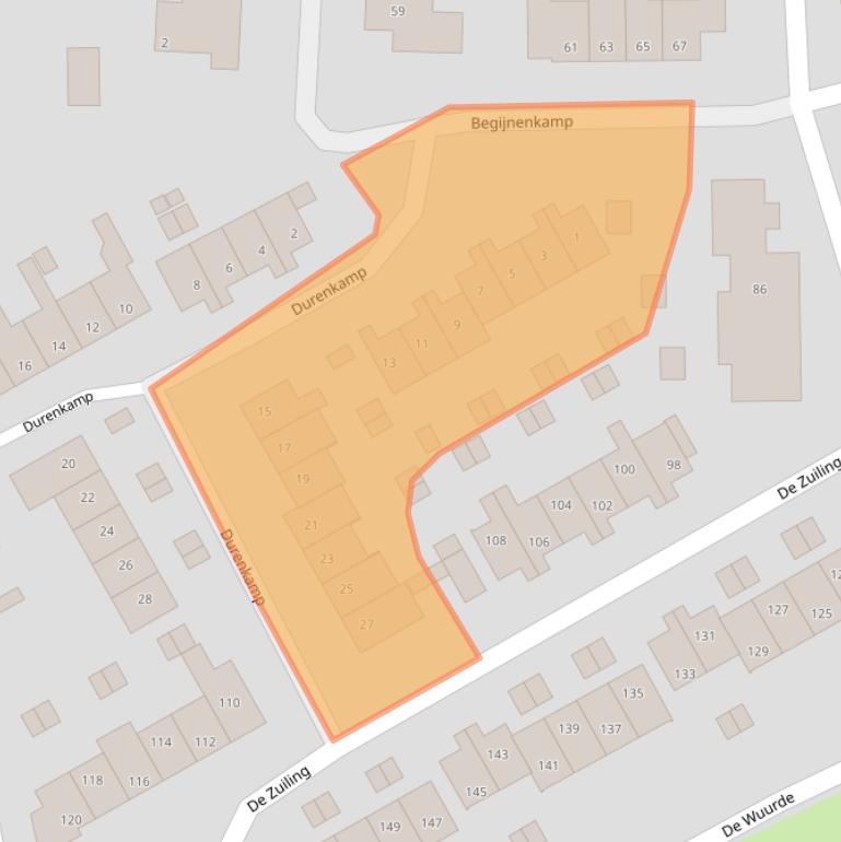 Kaart van postcodegebied 6662RG.