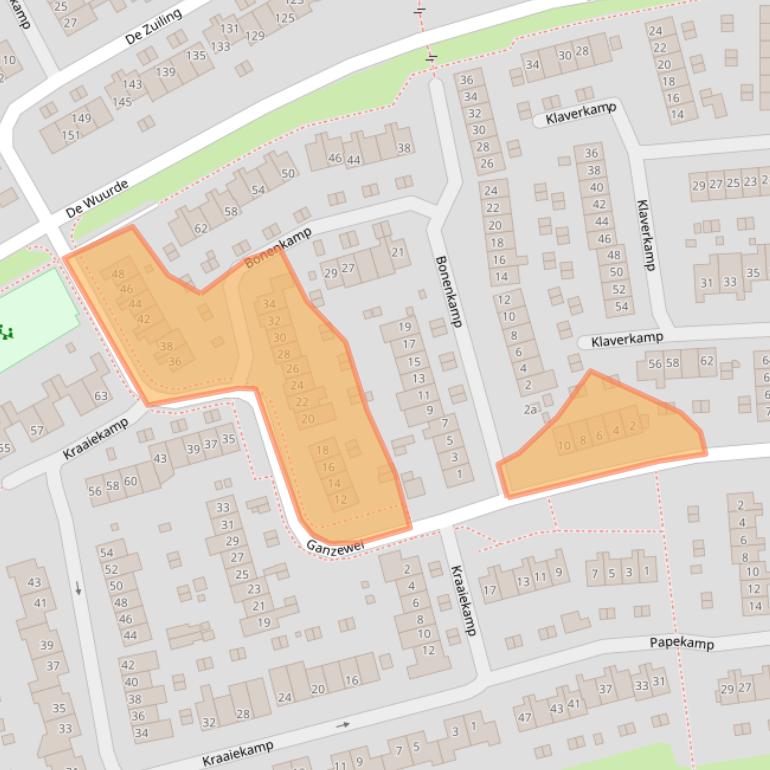 Kaart van postcodegebied 6662RS.